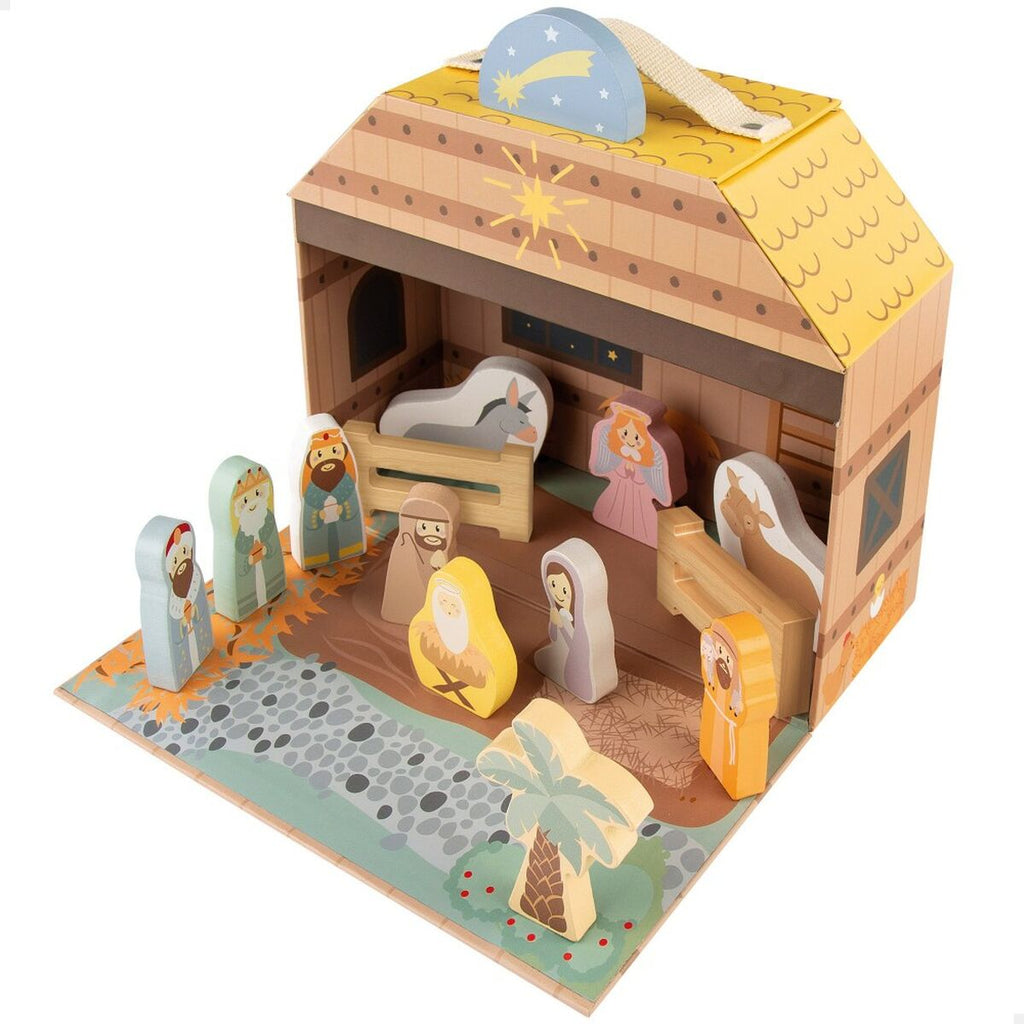 Woomax Christmas Nativity Scene 24.5 x 20.5 x 24.5 cm (15 Pieces) (6 Units)