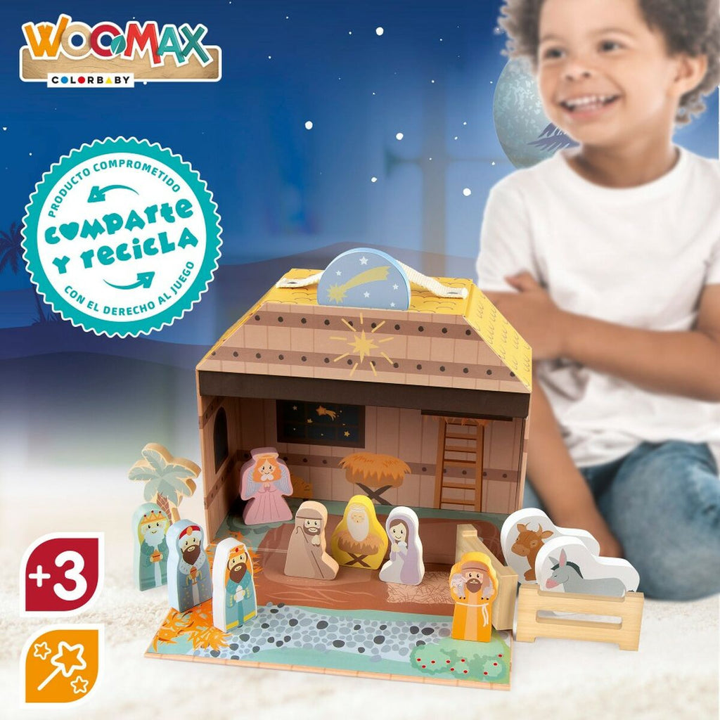 Woomax Christmas Nativity Scene 24.5 x 20.5 x 24.5 cm (15 Pieces) (6 Units)