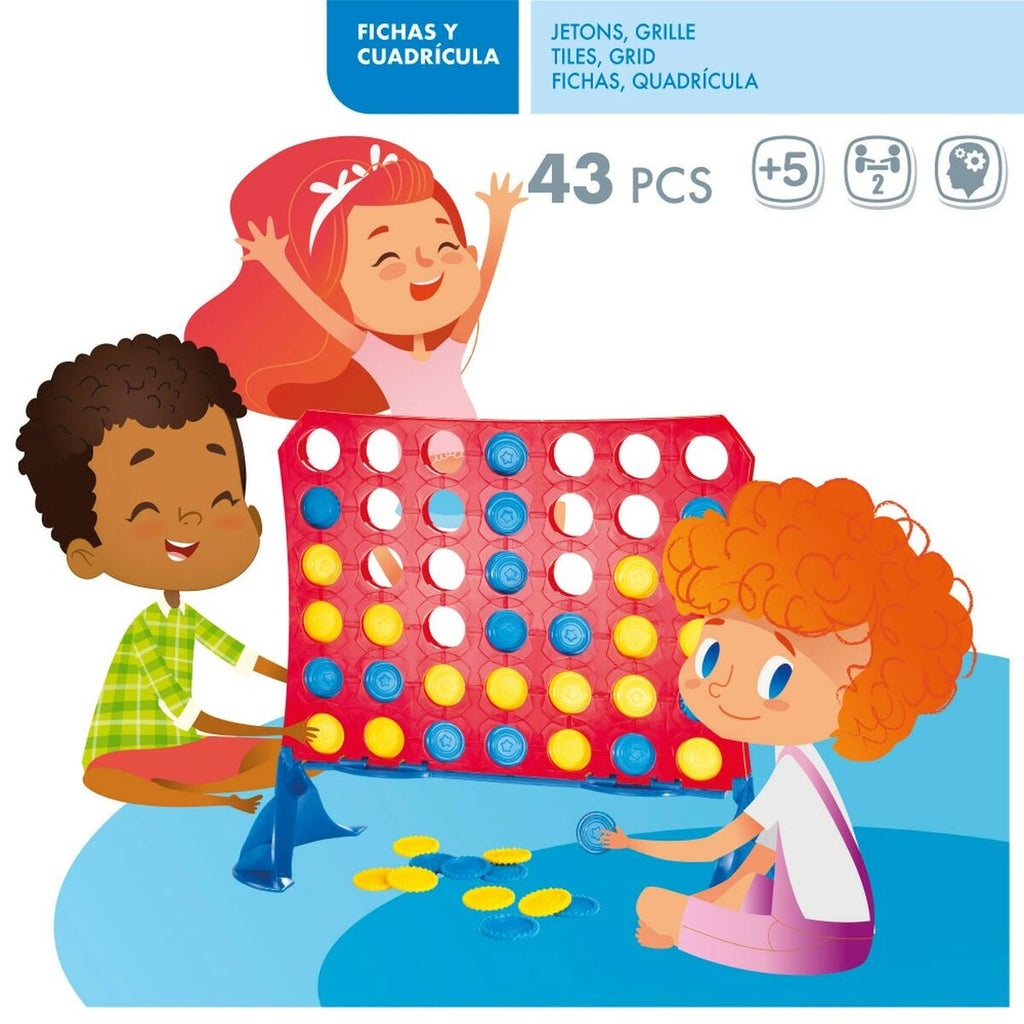 4 em Linha Colorbaby 31,5 x 26 x 13 cm (6 Unidades) (42 Peças)