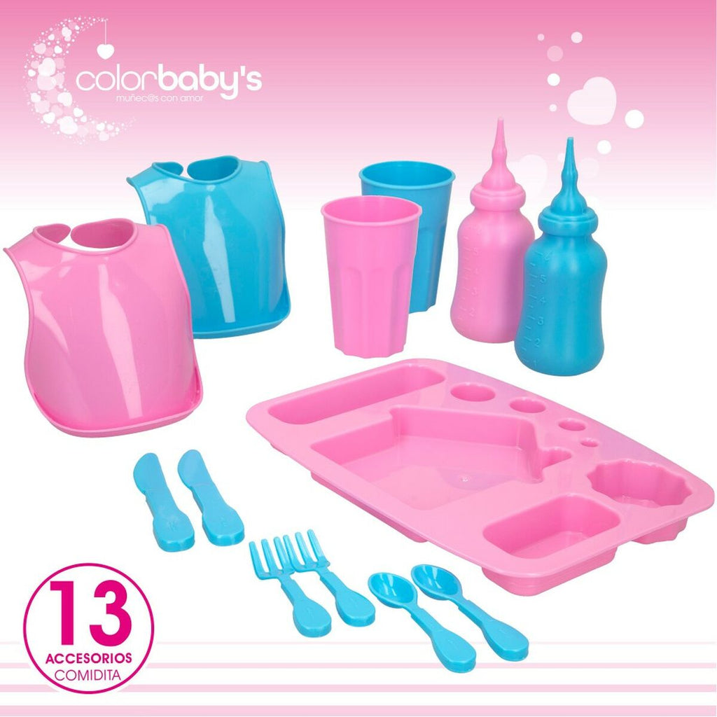Acessórios para Bonecas Colorbaby Boneco Bebé 20 Peças 39 x 9,5 x 21,5 cm 6 Unidades