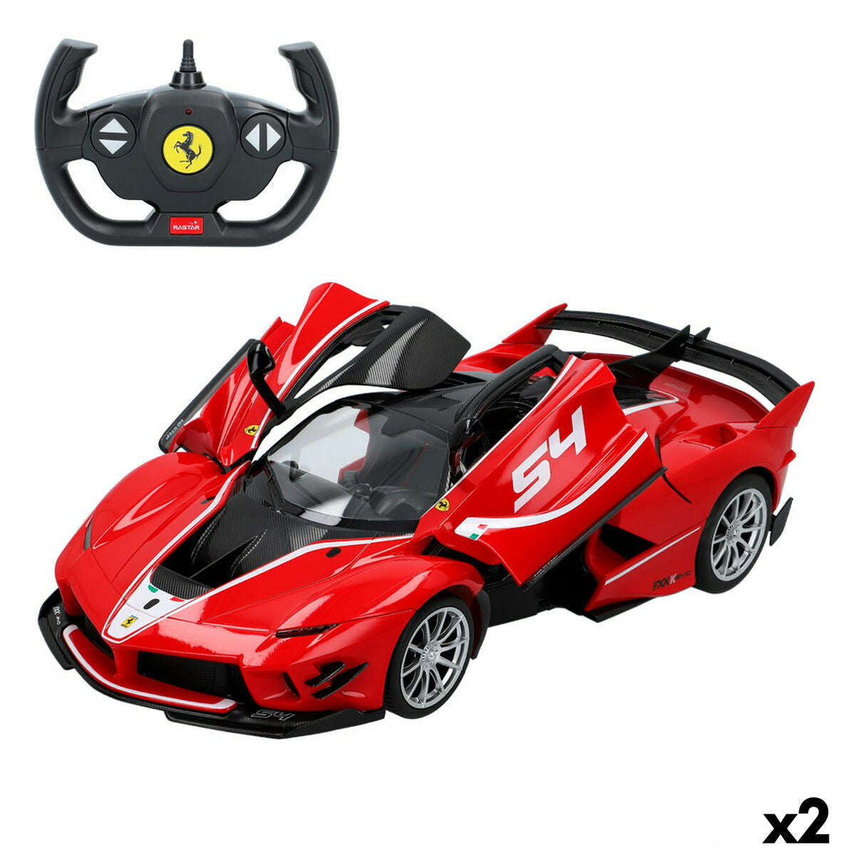 Carro Rádio Controlo Ferrari FXX K Evo 1:14 (2 Unidades)