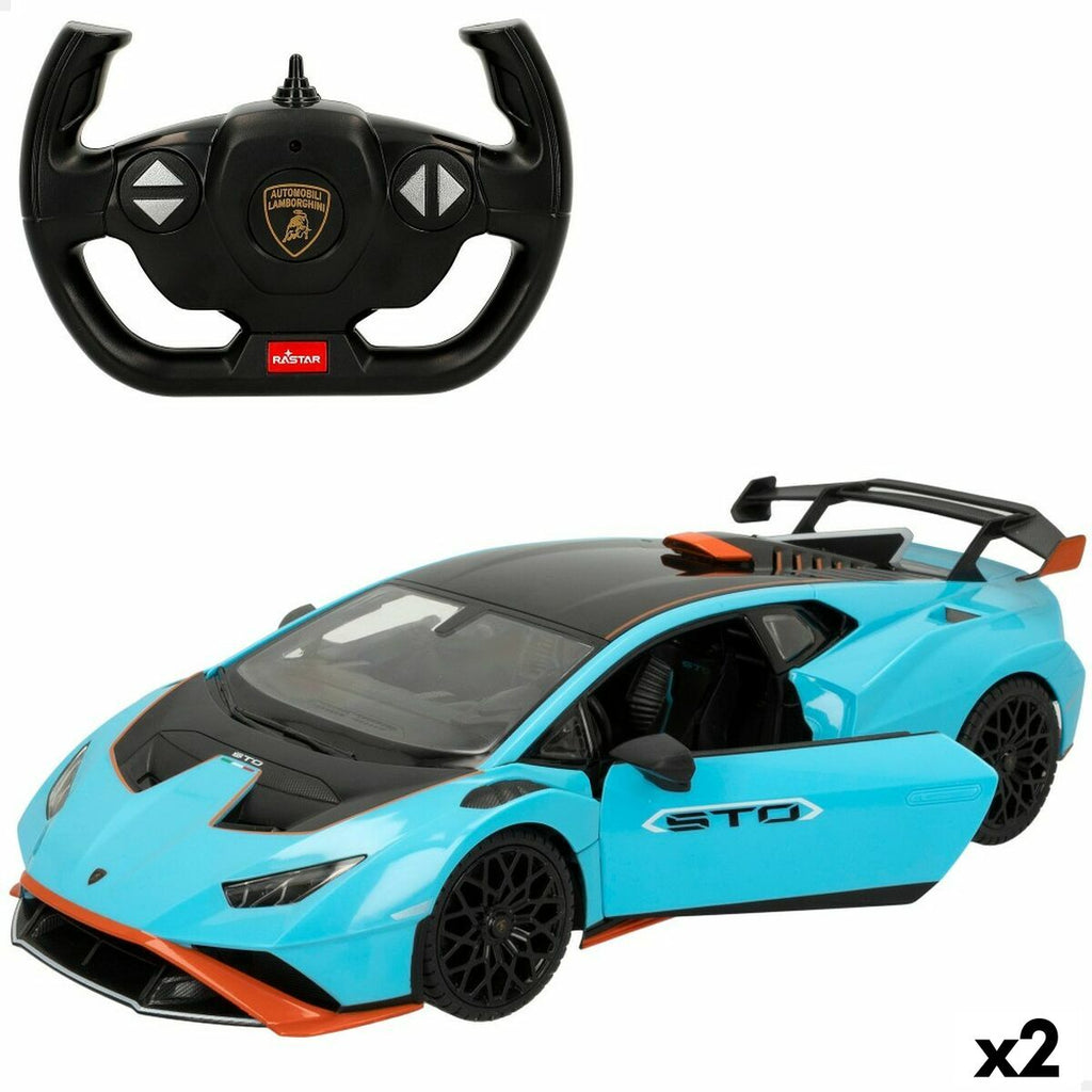 Radio Controlled Lamborghini Huracán STO Blue Car 1:14 (2 Units)