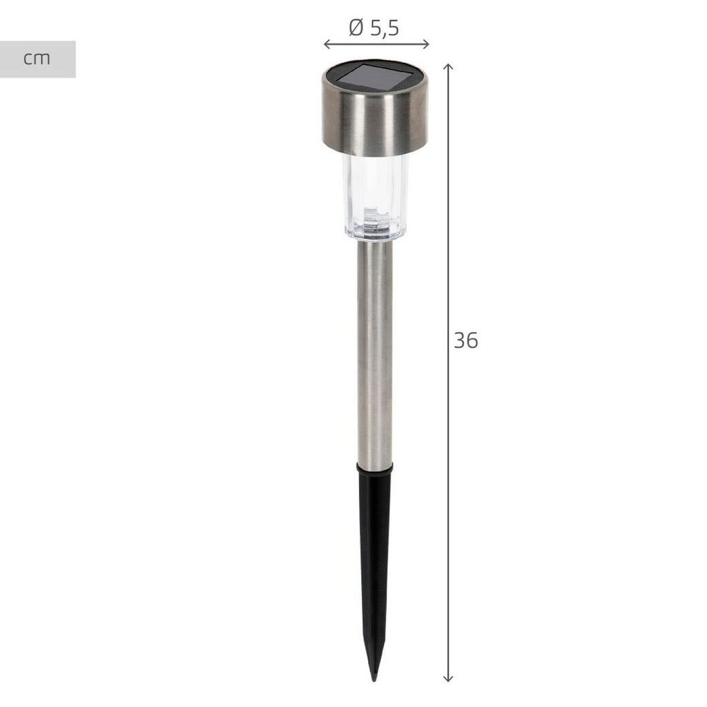 Estaca solar de jardim Aktive Plástico 5,5 x 36 x 5,5 cm (24 Unidades)