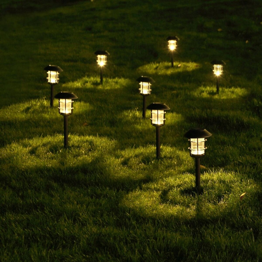 Aktive 2-Piece Solar Garden Stake Set, Stainless Steel, Plastic, 13 x 55 x 13 cm (4 Units)