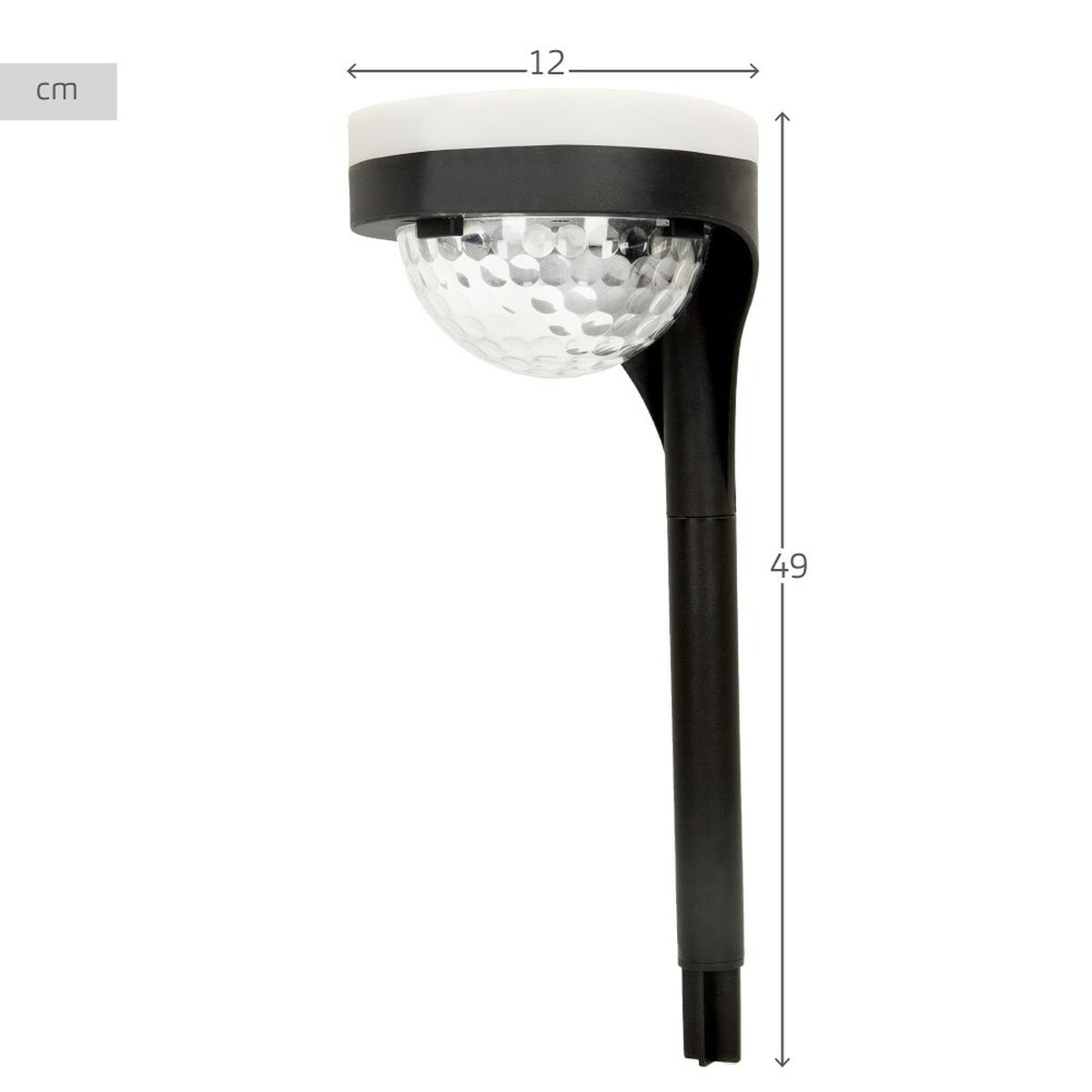 Aktive 2-Piece Solar Garden Stake Set, Polypropylene, 11 x 49 x 12 cm (4 Units)