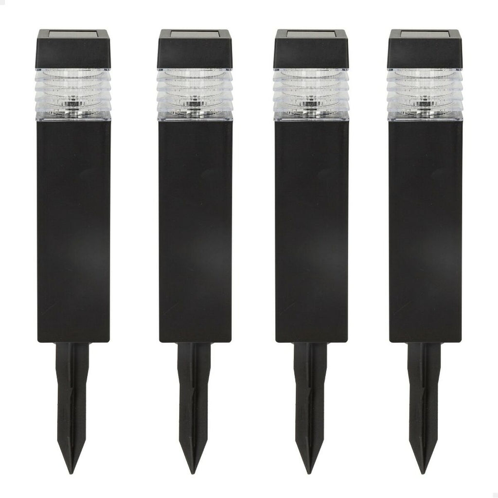 Aktive 4-Piece Solar Garden Stake Set, Plastic, 6 x 39.5 x 6 cm (4 Units)
