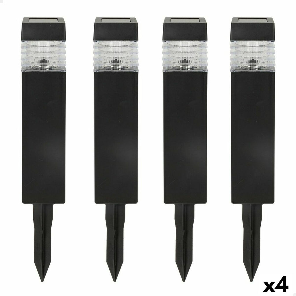 Aktive 4-Piece Solar Garden Stake Set, Plastic, 6 x 39.5 x 6 cm (4 Units)