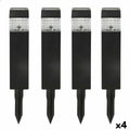 Aktive 4-Piece Solar Garden Stake Set, Plastic, 6 x 39.5 x 6 cm (4 Units)