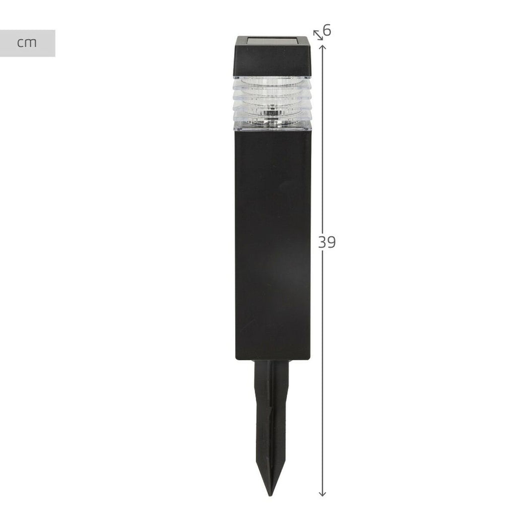 Aktive 4-Piece Solar Garden Stake Set, Plastic, 6 x 39.5 x 6 cm (4 Units)