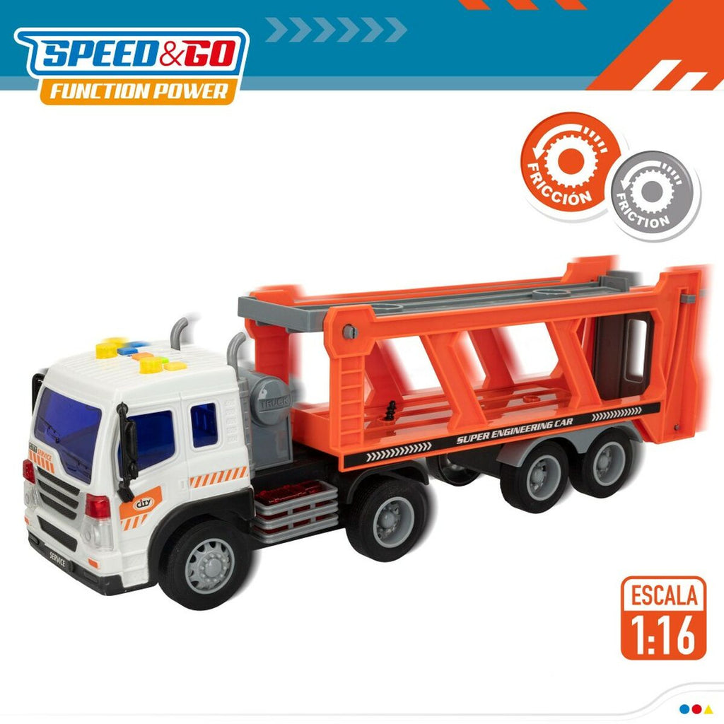 Speed ​​&amp; Go Friction Truck for Vehicles and Cars 37.5 x 12.5 x 10 cm (2 Units)