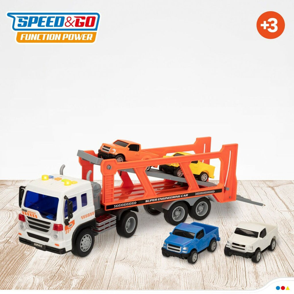 Speed ​​&amp; Go Friction Truck for Vehicles and Cars 37.5 x 12.5 x 10 cm (2 Units)
