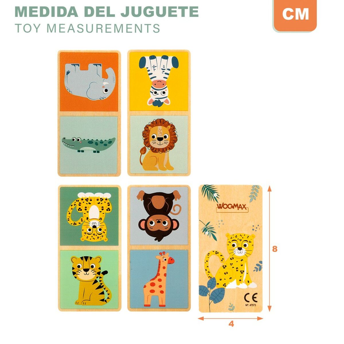 Juego de habilidad Woomax Animals (12 unidades)