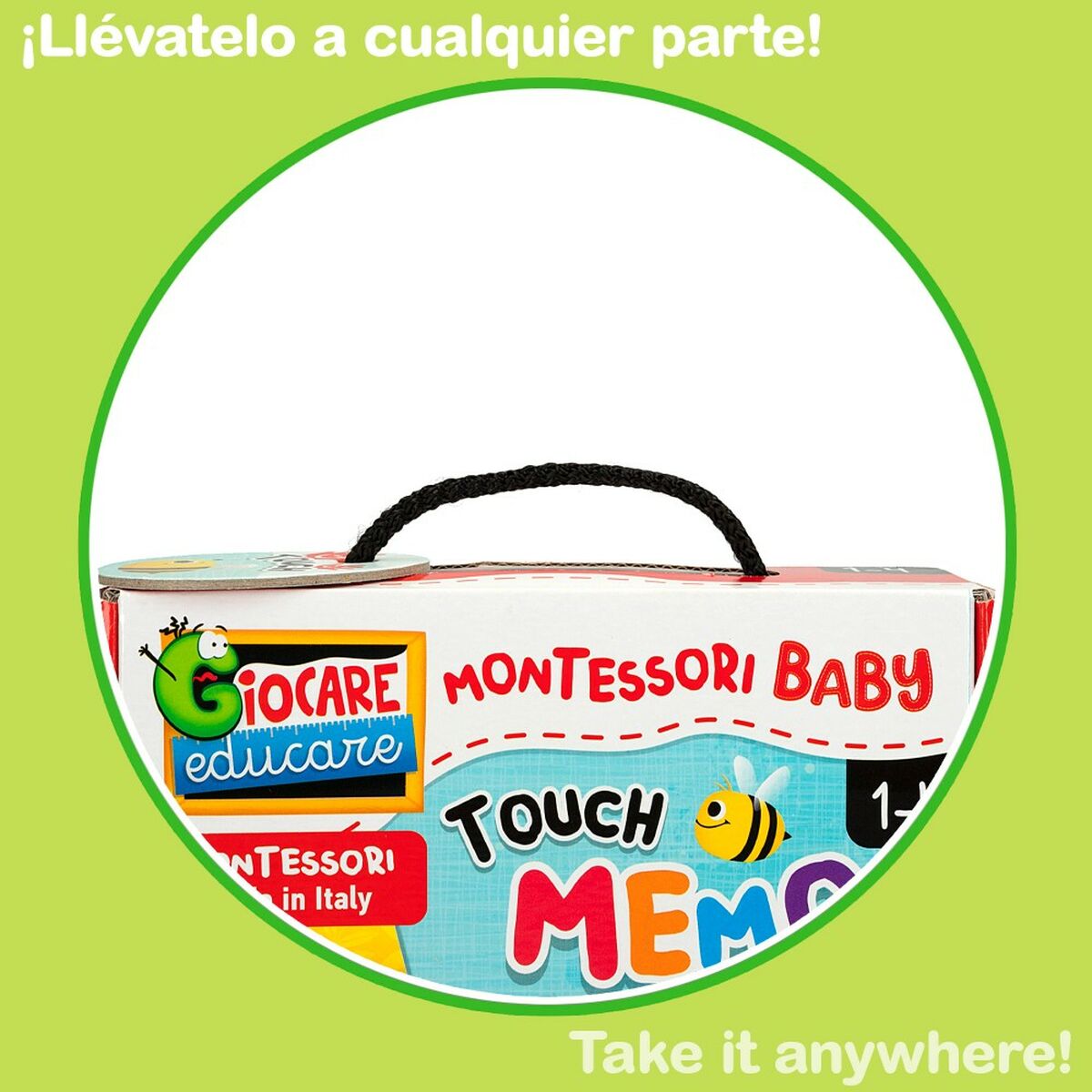 Juego de memoria Lisciani, rompecabezas táctil infantil, 24 piezas