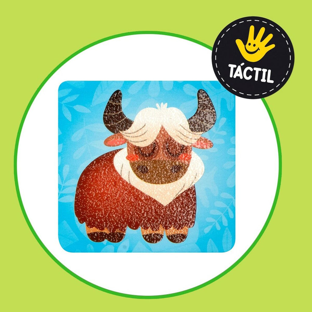 Juego de memoria Lisciani, rompecabezas táctil infantil, 24 piezas