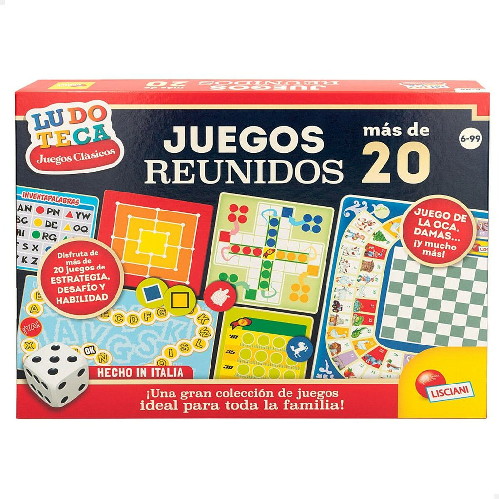 Jogo de Mesa Lisciani Giochi Juegos reunidos 40 x 0,1 x 33 cm ES (12 Unidades)
