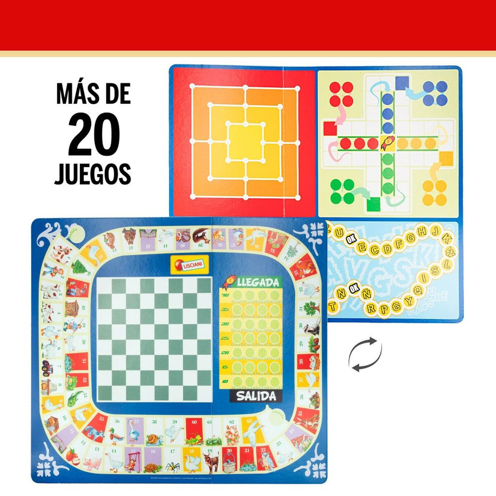 Jogo de Mesa Lisciani Giochi Juegos reunidos 40 x 0,1 x 33 cm ES (12 Unidades)