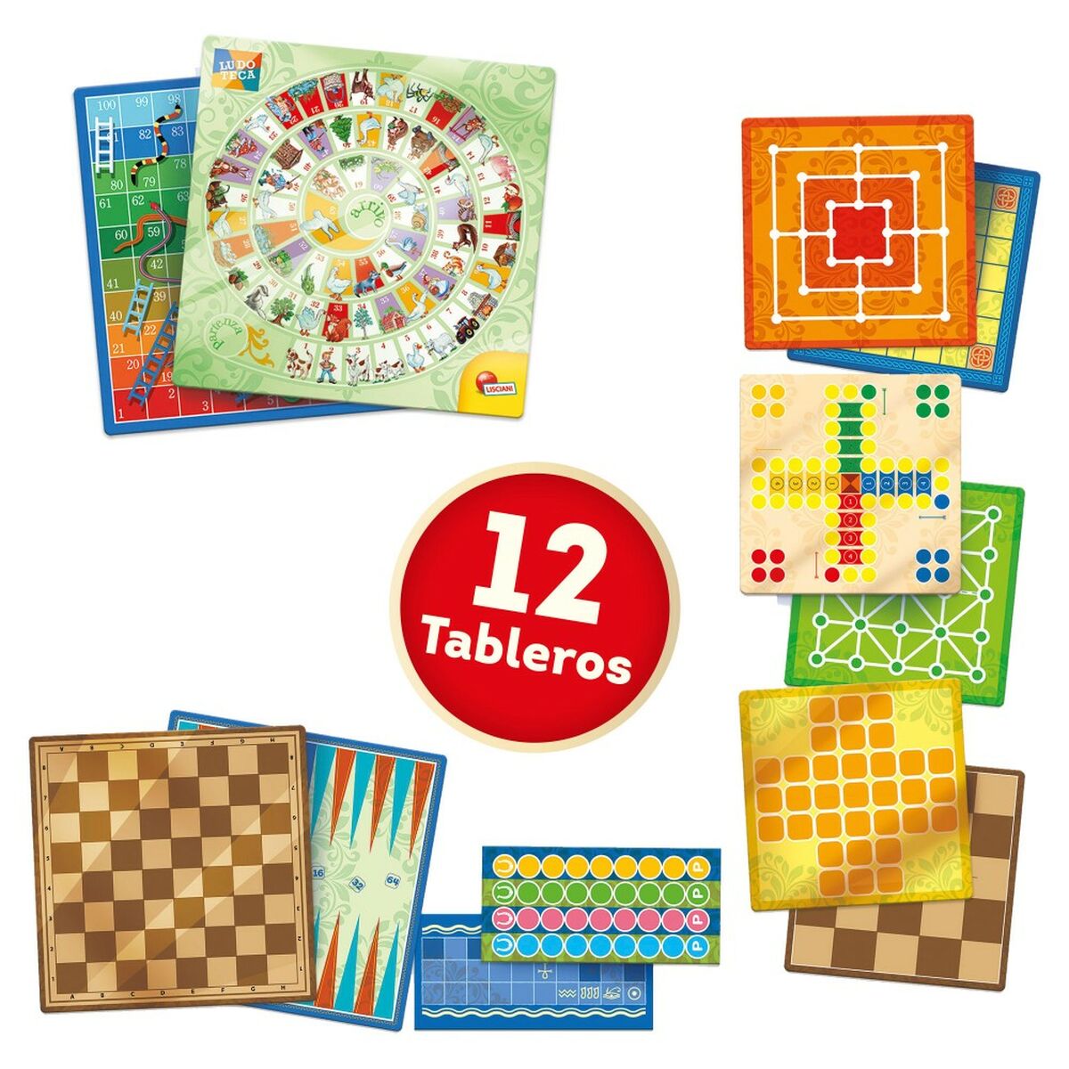 Lisciani Juego de Mesa Juegos reunidos ES 26 x 1 x 26 cm (10 Uds)