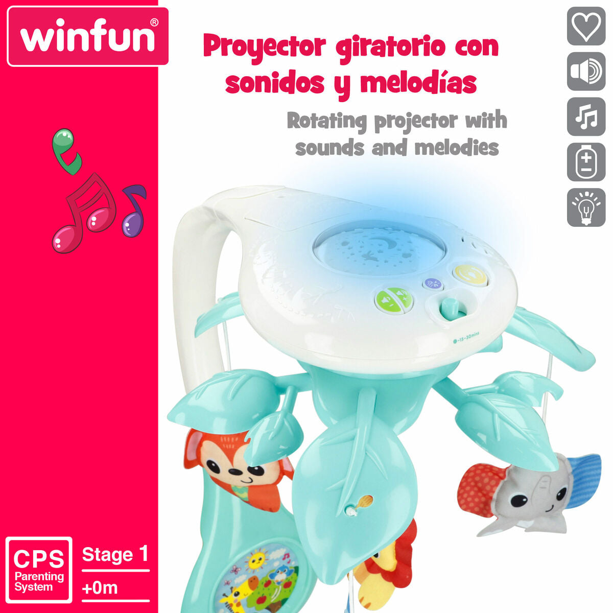 Decoración luminosa de plástico Winfun 31 x 55 x 40 cm (2 unidades)