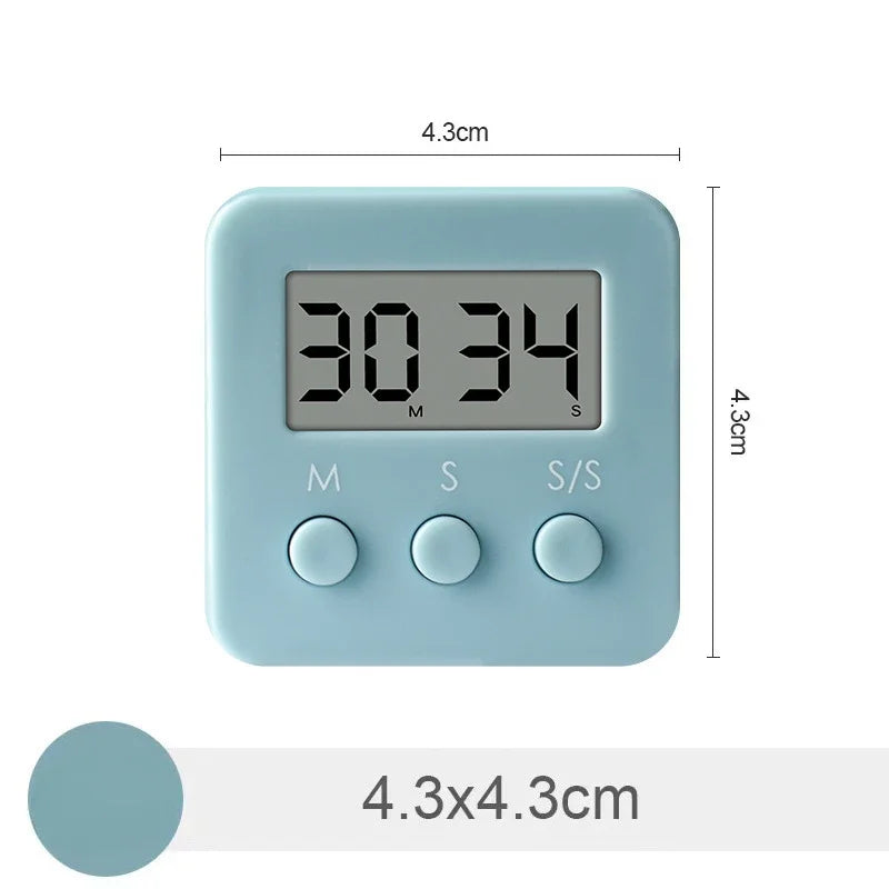 Digital Timer, Cooking Alarm Clock, Countdown Stopwatch, Kitchen Gadget Tools for Cooking, Sleep, Shower, Study