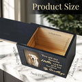 Wooden Pet Memorial Urn with Photo Frame - Dog Memorial Keepsake