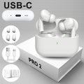 Air Pro Fones Sem Fio Bluetooth 2 TWS USB C iOS Android