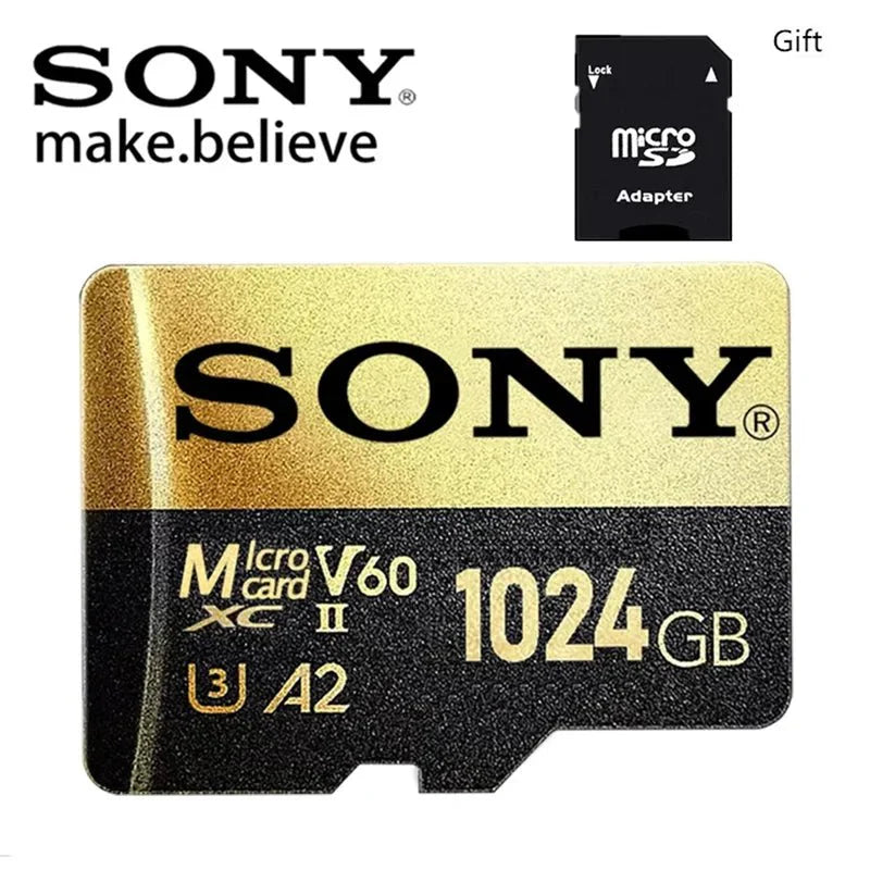 Sony microSD 1TB A2 U3 V30 Alta Velocidade Para Smartphones
