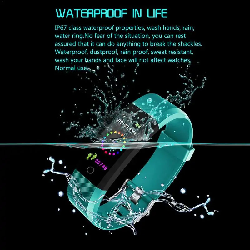 Waterproof Blood Pressure Pedometer Watch