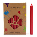 Velas de Mesa de Cor Sólida - Pack de 21 - vermelho Rústico