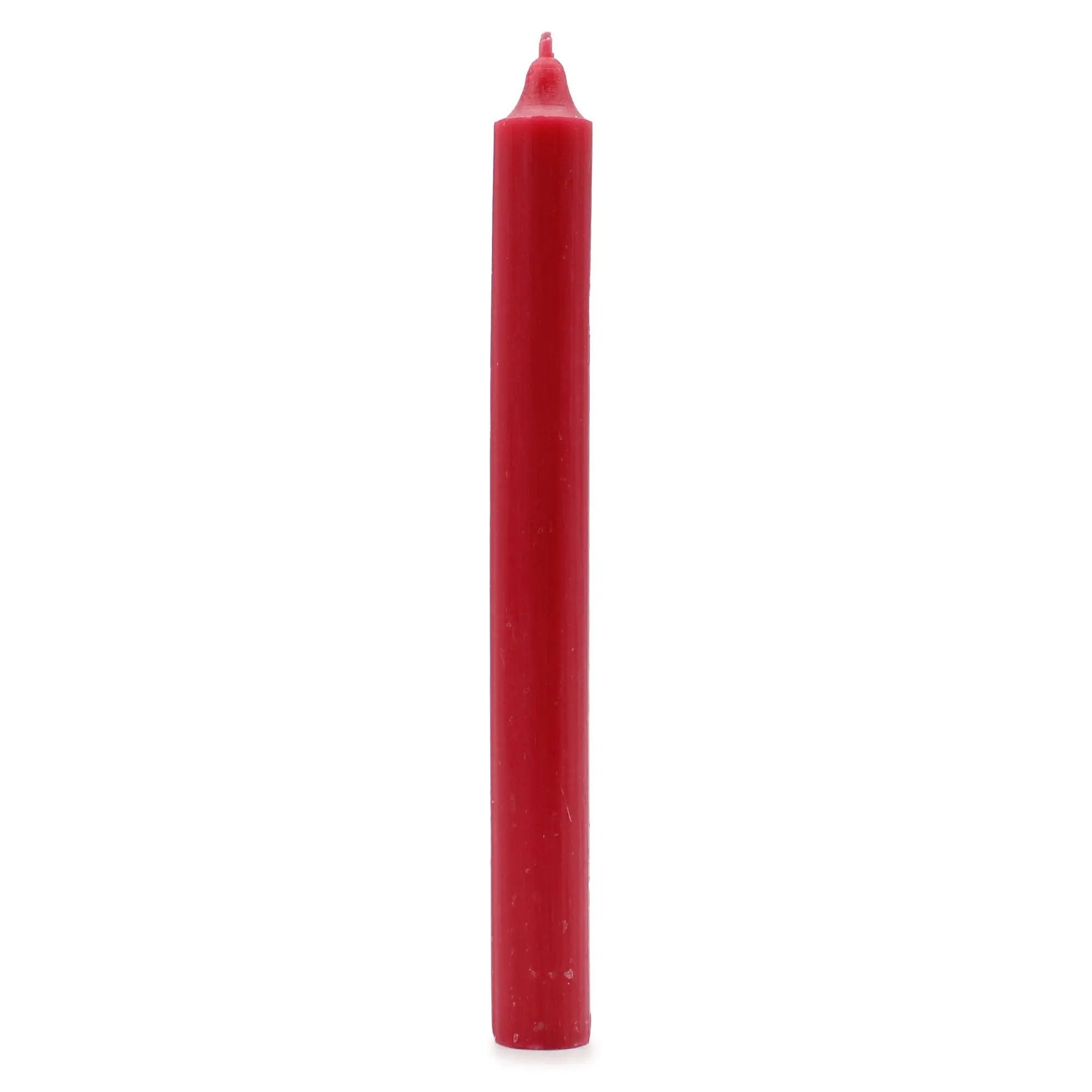 Velas de Mesa de Cor Sólida - Pack de 21 - vermelho Rústico
