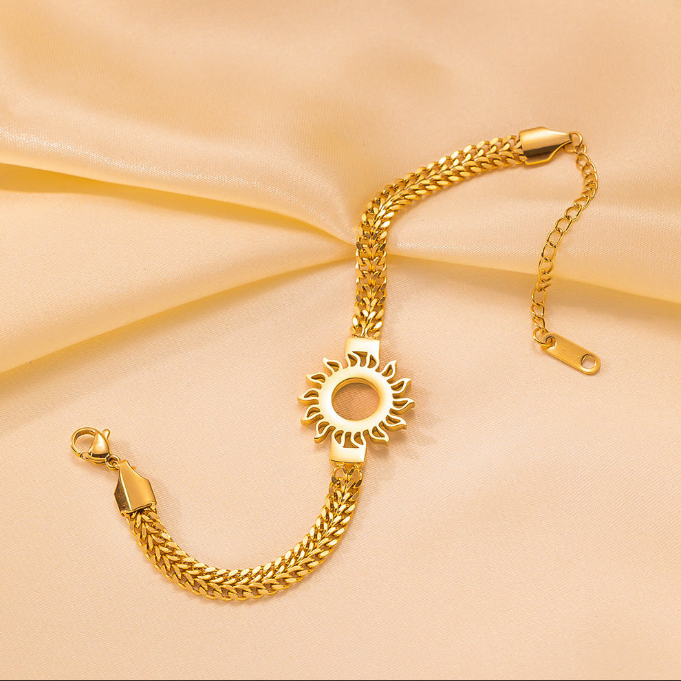 Pulseira Sun em Aço Titânio