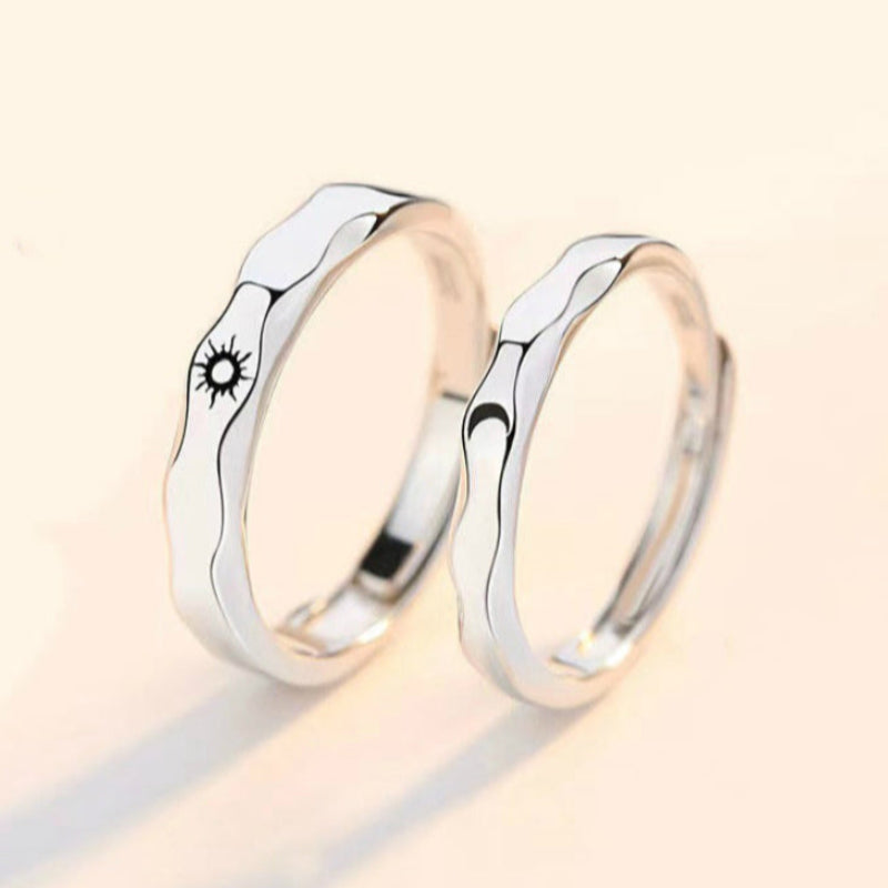 Anillo de pareja Sol y Luna