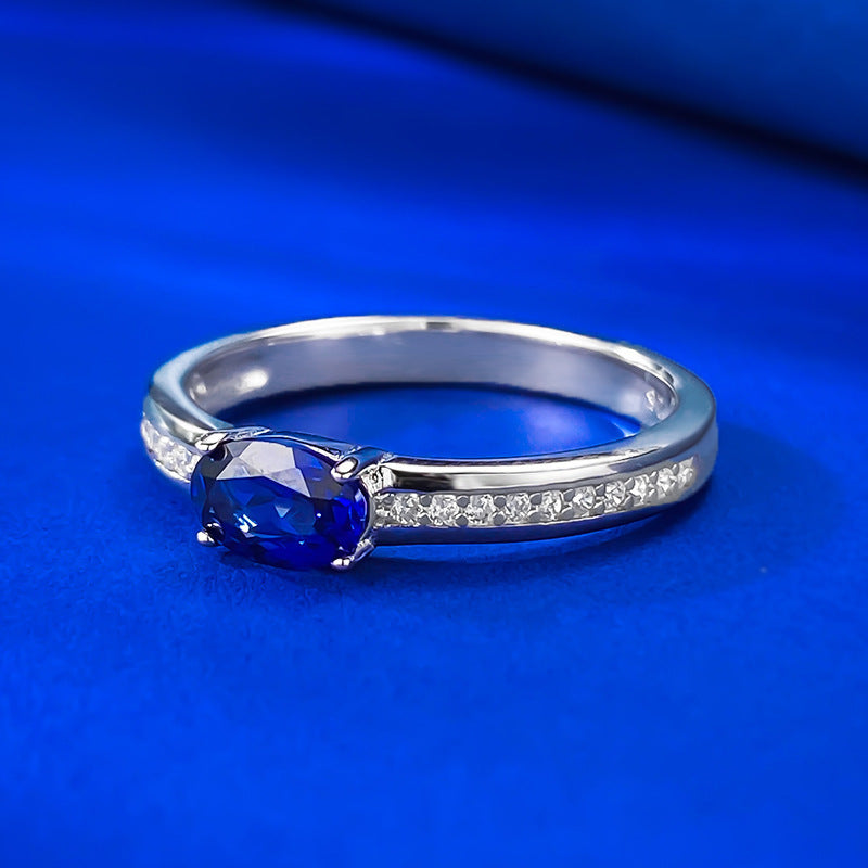 Serene Night Ring with Cubic Zirconia