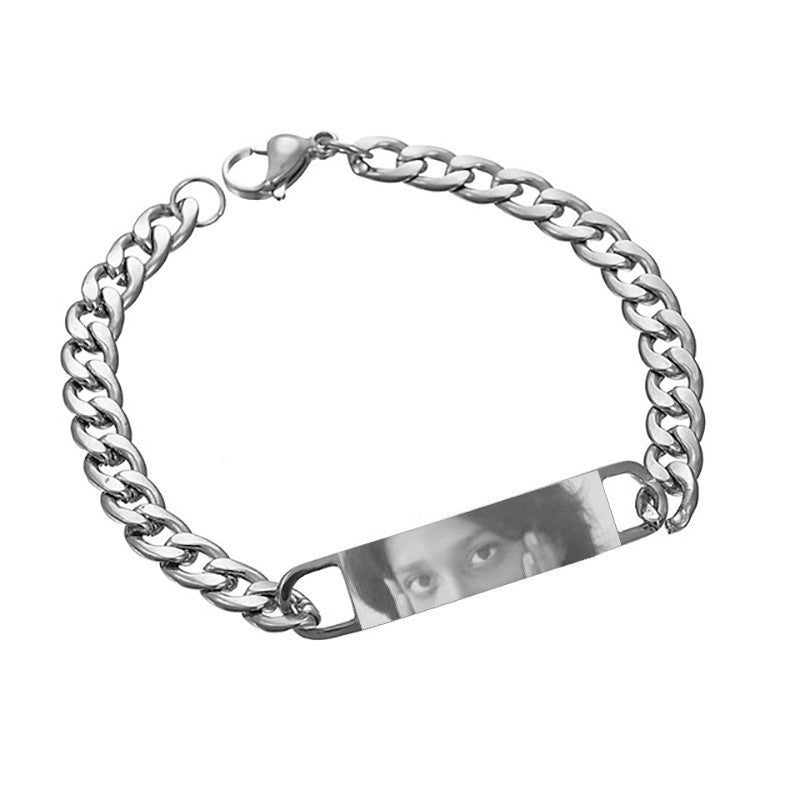 Pulsera de acero inoxidable personalizada
