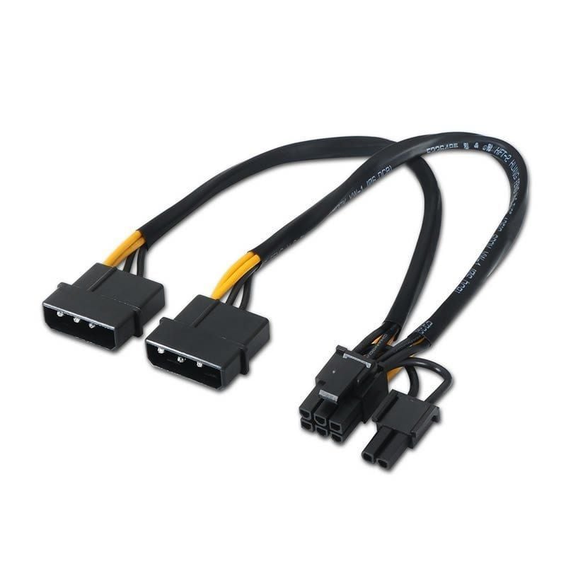 Aisens A131-0165 Video Card Power Cable / 2x Male Molex - 6+2 PIN Male Molex / Up to…