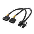 Aisens A131-0165 Video Card Power Cable / 2x Male Molex - 6+2 PIN Male Molex / Up to…