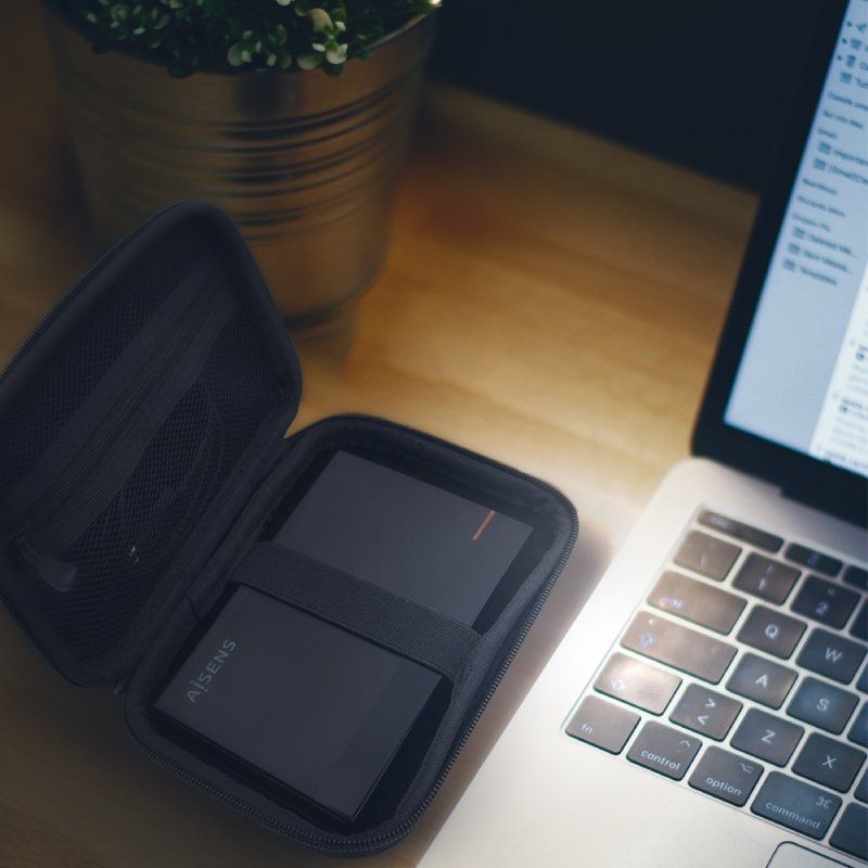 Disco duro externo Aisens Asbg-003-bk de 2,5" (negro)