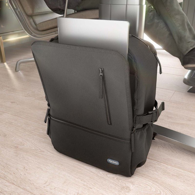Aisens Asbg-bp086-bk Mochila para Portátil para Portáteis Até 15,6" / À Prova de Água / Preto