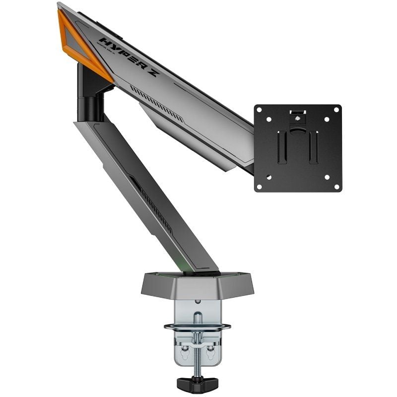 Soporte para monitor de escritorio para juegos Aisens DT49TSRRGB-347 / Giratorio / Inclinable / Hasta 16 kg /…