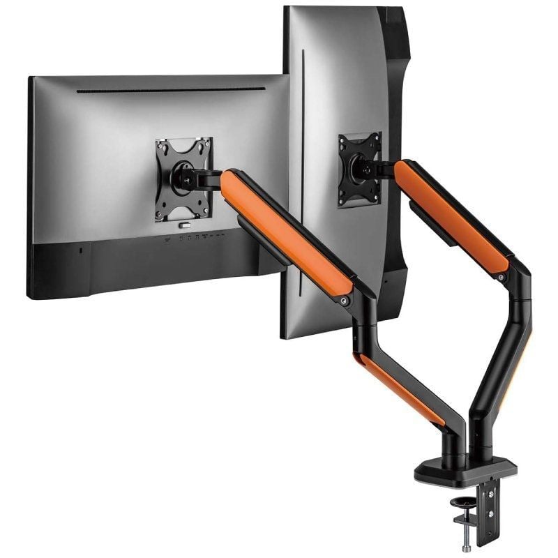 Soporte de escritorio para juegos con contrapeso para 2 monitores y TV Aisens DT32TSR-251 / Giratorio / Incluye…