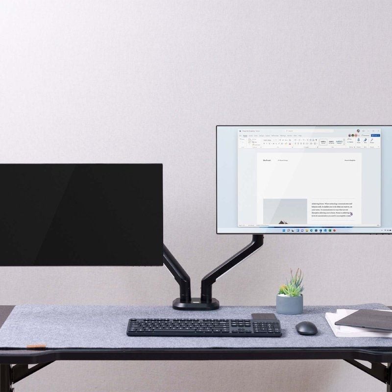 Gaming Stand for 2 Monitors Aisens DT32TSR-297 / Up to 9kg / with RGB Lighting