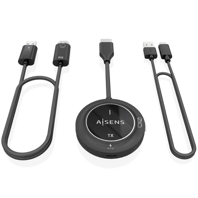 Adaptador/transmisor de vídeo HDMI inalámbrico Aisens ASWL-H2K30M002-BK