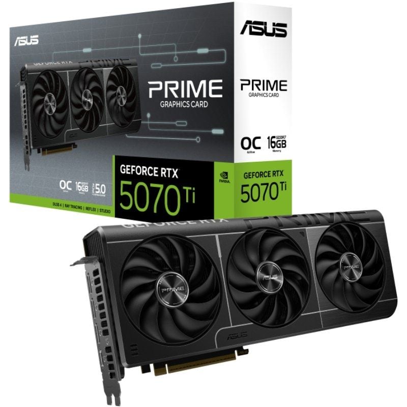 Placa Gráfica Asus Prime Geforce RTX 5070 Ti OC Edition / 16GB GDDR7