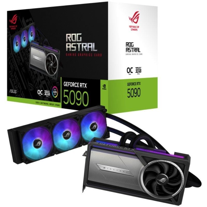 Placa Gráfica Asus ROG Astral LC Geforce RTX 5090 OC / 32GB GDDR7