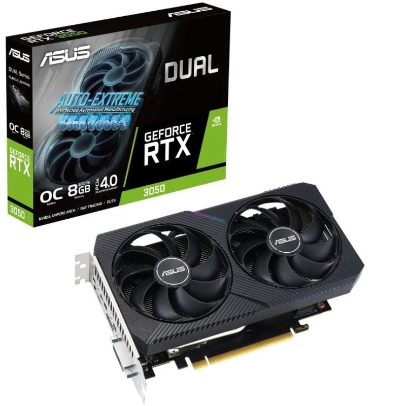 Placa Gráfica Asus Dual Geforce RTX 3050 V2 OC / 8GB GDDR6