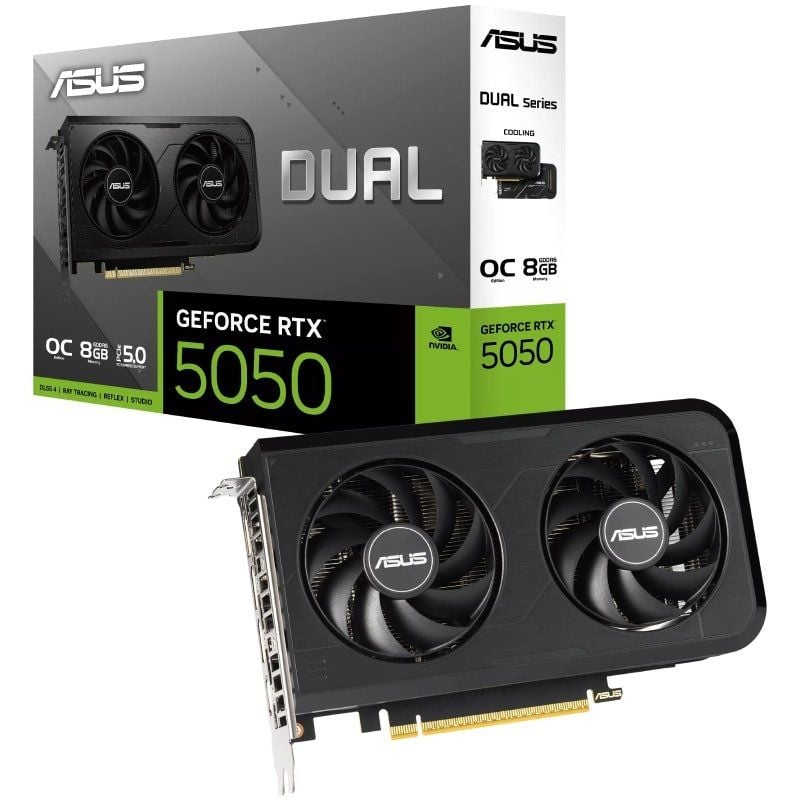 Placa Gráfica Asus Dual Geforce RTX 5050 OC / 8GB GDDR6