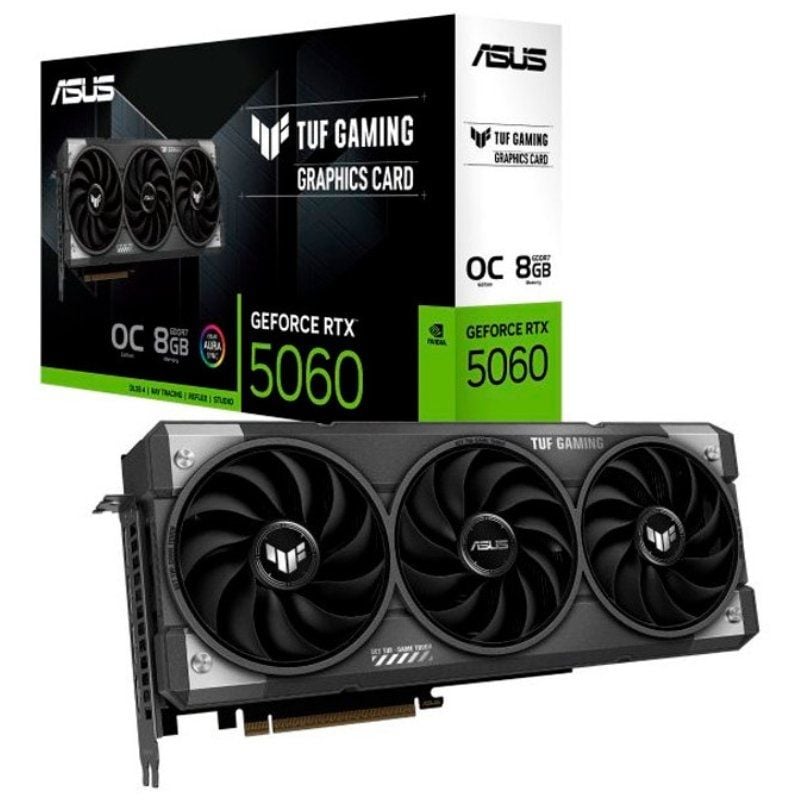 Placa Gráfica Asus TUF Gaming Geforce RTX 5060 OC Edition / 8GB GDDR7
