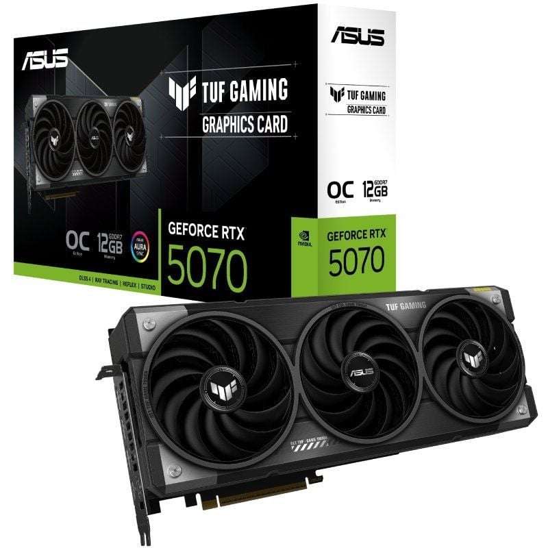Placa Gráfica Asus TUF Gaming Geforce RTX 5070 OC Edition / 12GB GDDR7