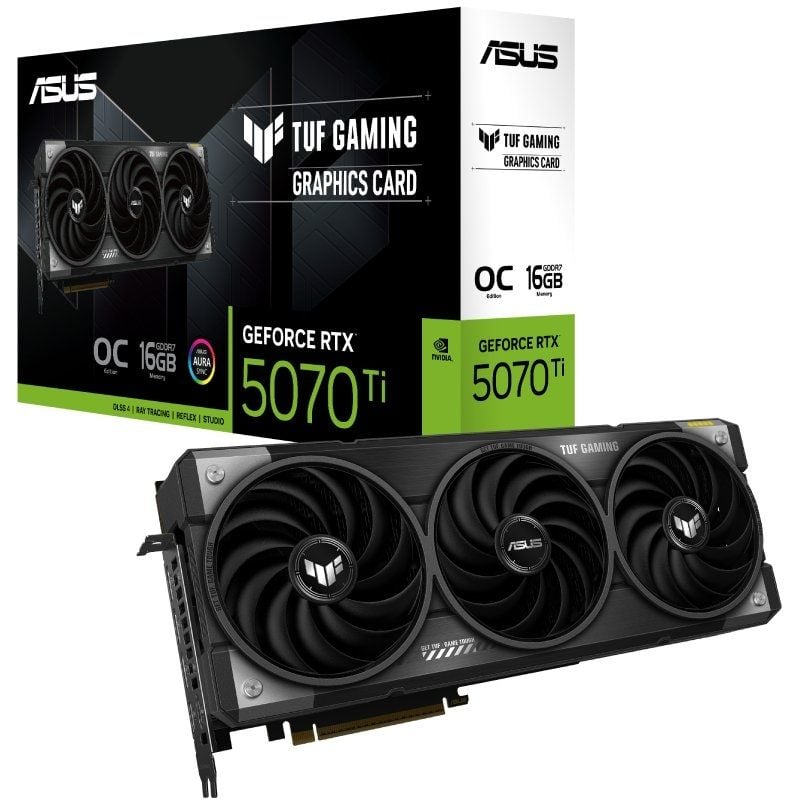 Placa Gráfica Asus TUF Gaming Geforce RTX 5070 Ti OC / 16GB GDDR7