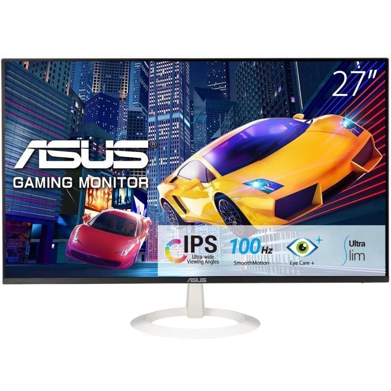 Monitor para juegos Asus VZ27EHF-W de 27" / Full HD / 1 ms / 100 Hz / IPS / Blanco