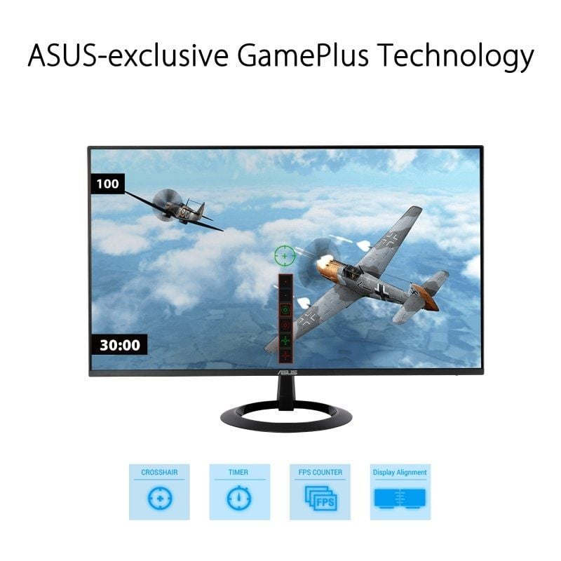Monitor para juegos Asus VZ27EHF de 27" / Full HD / 1 ms / 100 Hz / IPS / Negro